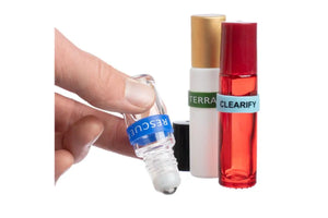 "Essential Oil Label Bandz: Australian doTERRA Basic Oil Blends Collection" (Set of 40)