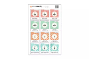 "Aroma Inhalers" Waterproof Label Sets (Sheets of 12)