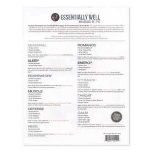 "Essentially Well" Recipe Sheets (10 Sheets)