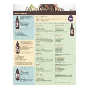 Essential Oils For Horses Recipe Tear Pad (25 Sheets)