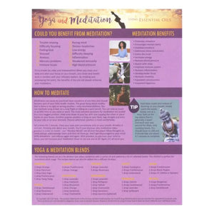 Yoga And Meditation Using Essential Oils Recipe Tear Pad (25 Sheets)