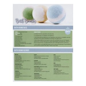Bath Bombs Using Essential Oils Recipe Tear Pad (25 Sheets)