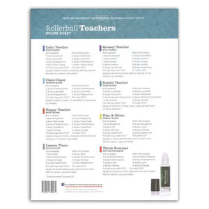 "Rollerball Teachers" Recipe Sheets (Pack of 25)