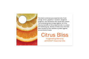 Essential Oil Pass Along Sample Cards Citrus Bliss