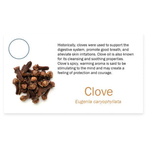 Essential Oil Pass Along Sample Cards Clove