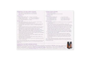 Essential Oil Bath Bomb Recipes Cards (Pack Of 10)