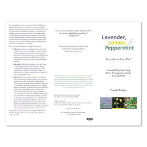 Lavender Lemon And Peppermint Brochure By Tamalu Watkins (Pack Of 25)