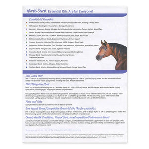 Horse Care: Essential Oils Are For Everyone Tear Pad (50 Sheets)
