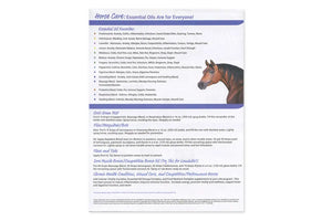 Horse Care: Essential Oils Are For Everyone Tear Pad (50 Sheets)