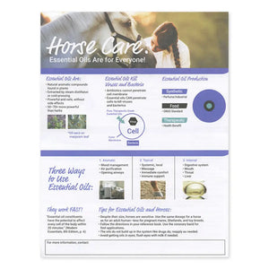 "Horse Care: Essential Oils Are for Everyone" Tear Pad (50 Sheets)