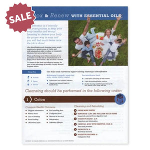 "Detox & Renew with Essential Oils" 2-Page Foldout (Pack of 25)