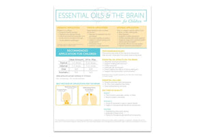 "Essential Oils and the Brain for Children" 2-Page, Foldout Guide (Pack of 25)