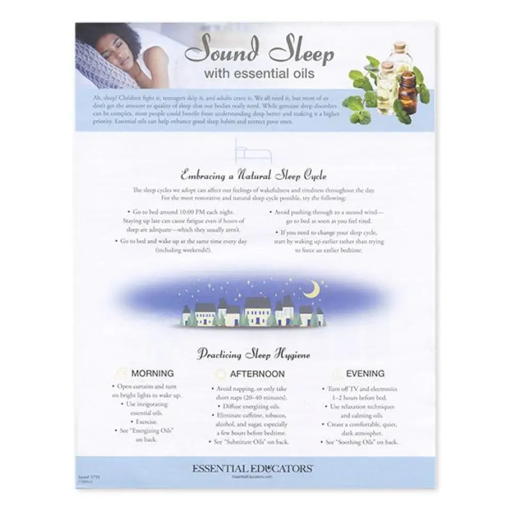 Sound Sleep With Essential Oils Tear Pad (50 Sheets)