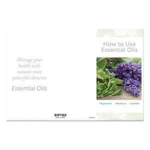 How To Use Essential Oils: Peppermint Melaleuca And Lavender Brochures (Pack Of 25)