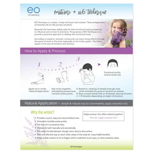 "Emotions & Oils Technique" 2-Page Foldout (Pack of 10)