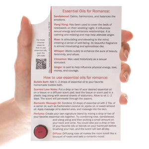 Premium Essential Oil Sample Cards (Pack Of 12)