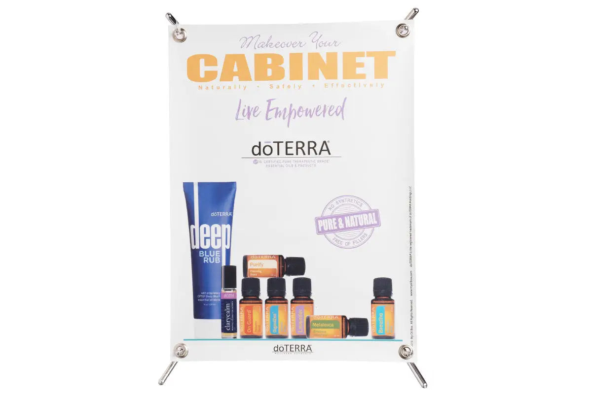 Dterra® Table Banner With Stand Oil Drop