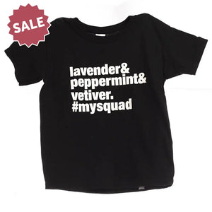 BLACK XS lavender&peppermint&vetiver #mysquad Youth T-Shirt