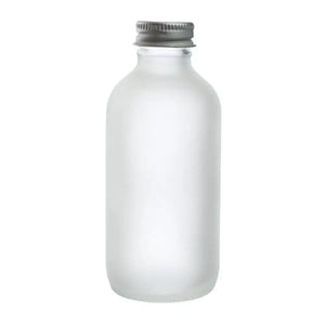 4 oz. Frosted Glass Bottle with Aluminum Cap