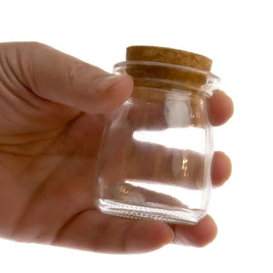 4 Oz. Clear Glass Jar With Cork Stopper