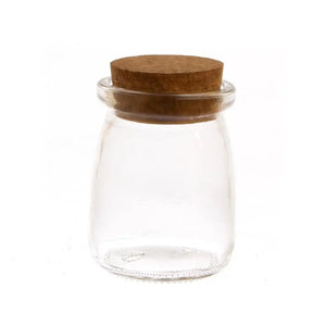 4 Oz. Clear Glass Jar With Cork Stopper