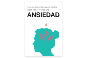 "Using Essential Oils to Cope with Anxiety" Booklet cover, Spanish