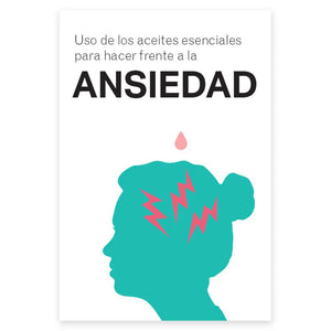 "Using Essential Oils to Cope with Anxiety" Booklet cover, Spanish