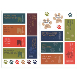 The Essential Pet Recipe Booklet With Labels