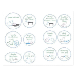 Essential Cleaning Recipe Booklet With Labels