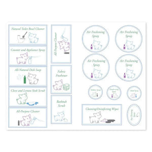 Essential Cleaning Recipe Booklet With Labels