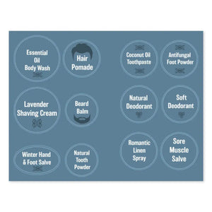 The Essential Man Recipe Booklet With Labels