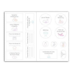 Essential Cooking Recipe Booklet With Labels