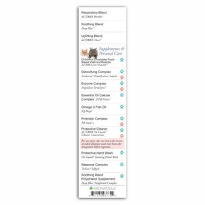 Essential Oils For Dogs And Cats Bookmark: Generic To Brand Names