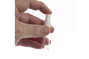 5 Ml Clear Glass With White Misting Spray Tops (Pack Of 6)