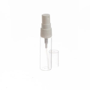 5 ml Clear Glass with White Misting Spray Tops (Pack of 6)
