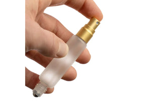 10 Ml Duo Roll-On And Spray Glass Vials (Pack Of 2)