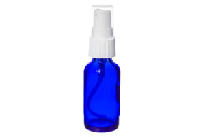 1 Oz. Blue Glass Bottles And Misting Sprayers (Pack Of 6) White