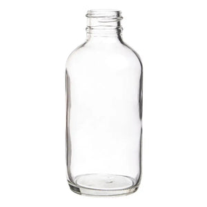 4 oz. Clear Glass Bottle (24-400 Neck Size)