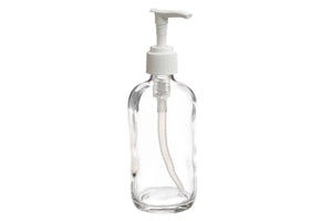 8 oz. Clear Glass Bottle with Pump