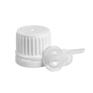 White Euro-Style Caps for Vials with Neck Size 18-415 (Pack of 6)