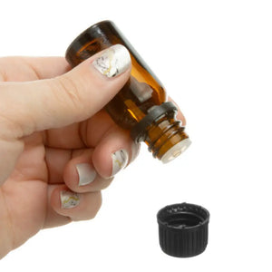 10 Ml Amber Glass Vials And Euro-Style Caps With Orifice Reducers (Pack Of 6)
