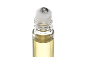 1/3 Oz. Clear Glass Roll-On Vials With Springlock Stainless Steel Roll-Ons And Black Caps (Pack Of