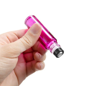 1/3 Oz. Chakra-Colored Glass Vials With Stainless Steel Rollers And Matching Lids (Set Of 7)