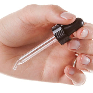 4 Dram Amber Glass Vials With Dropper Caps (Pack Of 6)