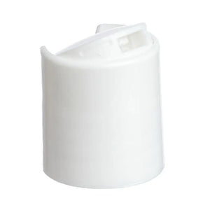White, Disc-top Cap for 1, 2, and 4 oz. Plastic Bottles (20-410 Neck Size)