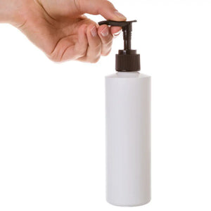 8 Oz. White Plastic Bottle (24-410 Neck Size)