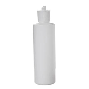 8 oz. White Plastic Bottle with Flip-top Cap
