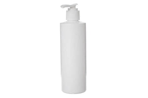 8 oz. White Plastic Bottle with Pump