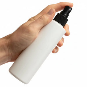 8 Oz. White Plastic Bottle With Misting Sprayer