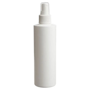 8 oz. White Plastic Bottle with Misting Sprayer